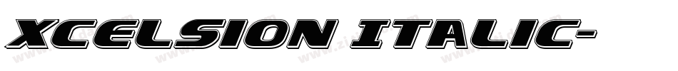 Xcelsion Italic字体转换